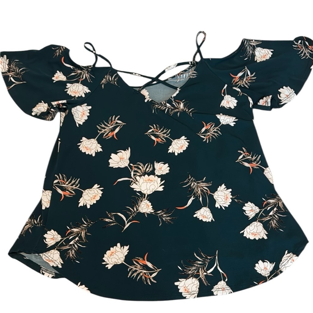 Floral Green Women's Top